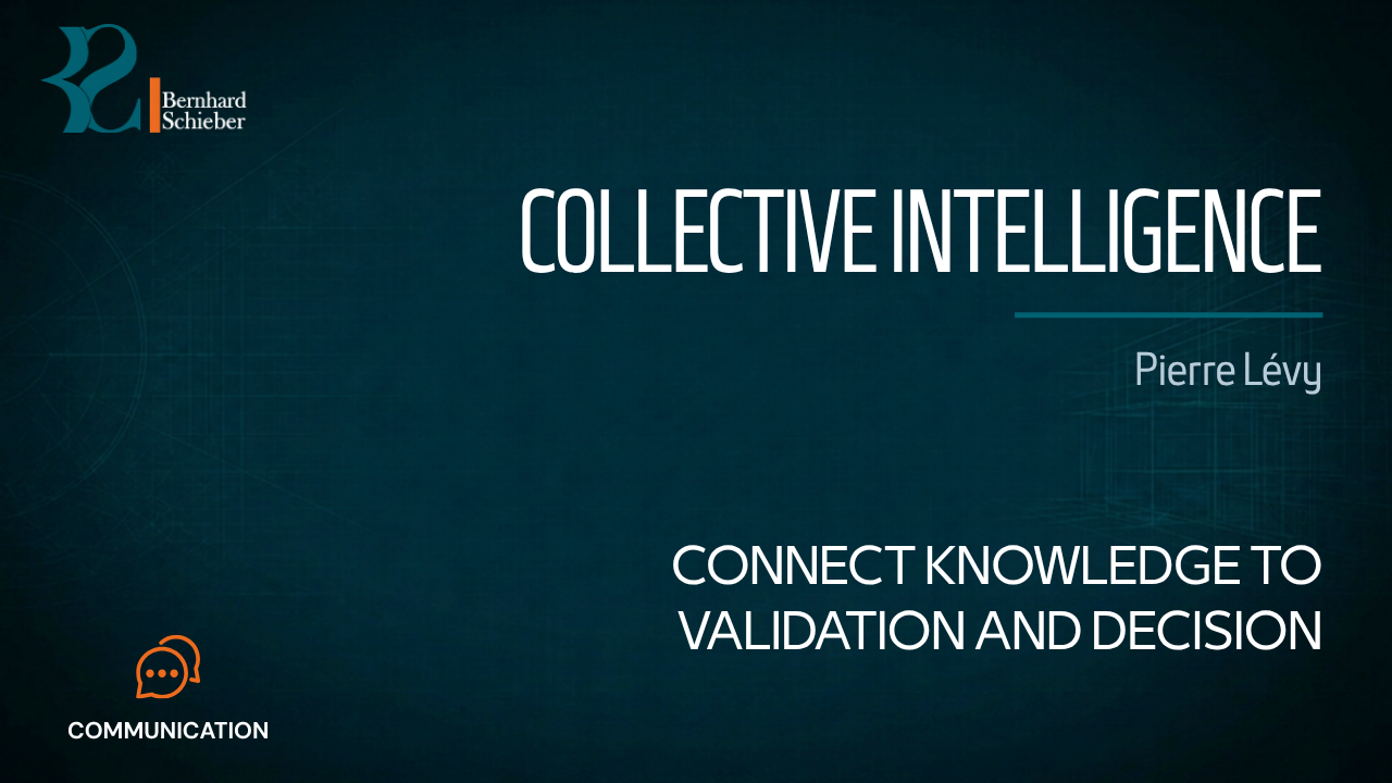 Collective Intelligence — Connect knowledge to validation and decision. Executive Insight Brief 114 by Bernhard Schieber.