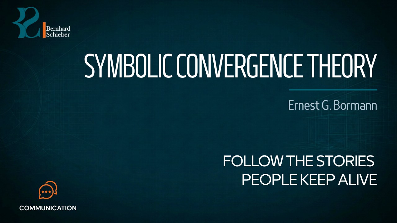 Symbolic Convergence Theory — Follow the stories people keep alive. Executive Insight Brief 507 by Bernhard Schieber.