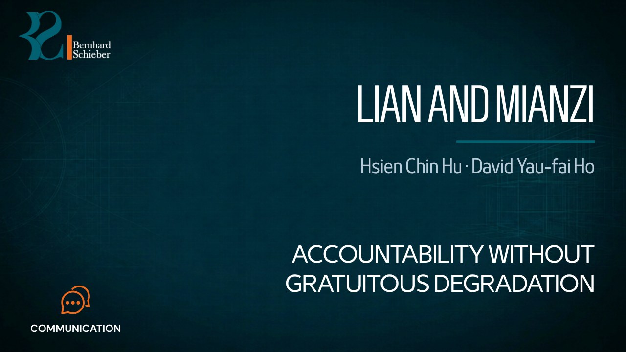 Lian and Mianzi — The Chinese Concepts of Face — Accountability without gratuitous degradation. Executive Insight Brief 457 by Bernhard Schieber.