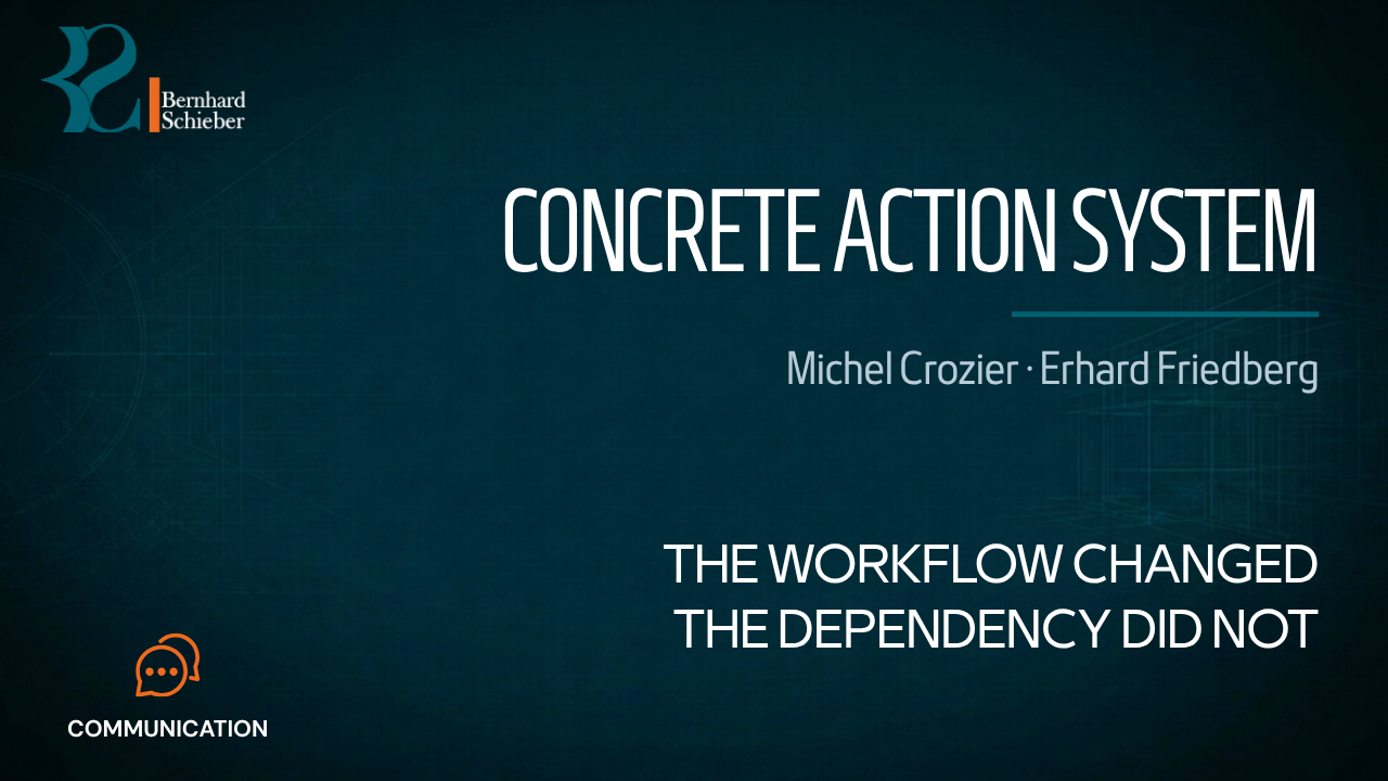 Concrete Action System — The workflow changed. The dependency did not. Executive Insight Brief 302 by Bernhard Schieber.