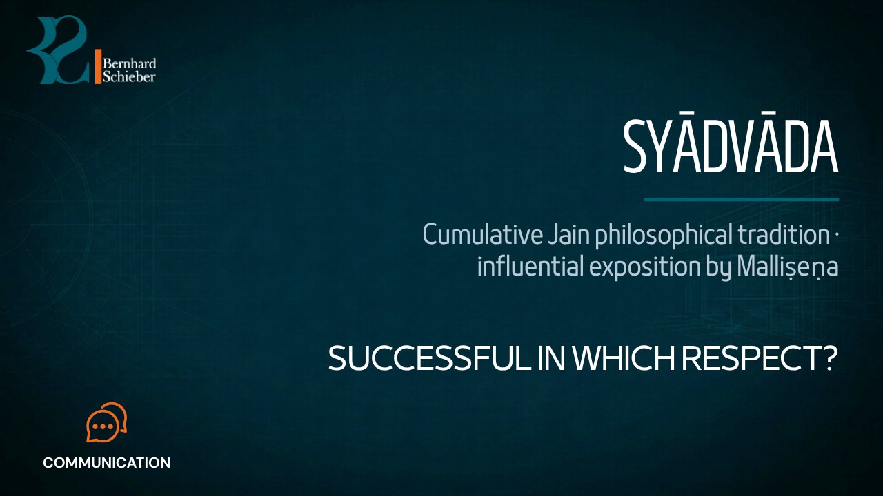 Syādvāda / saptabhaṅgī — Successful in which respect?. Executive Insight Brief 480 by Bernhard Schieber.