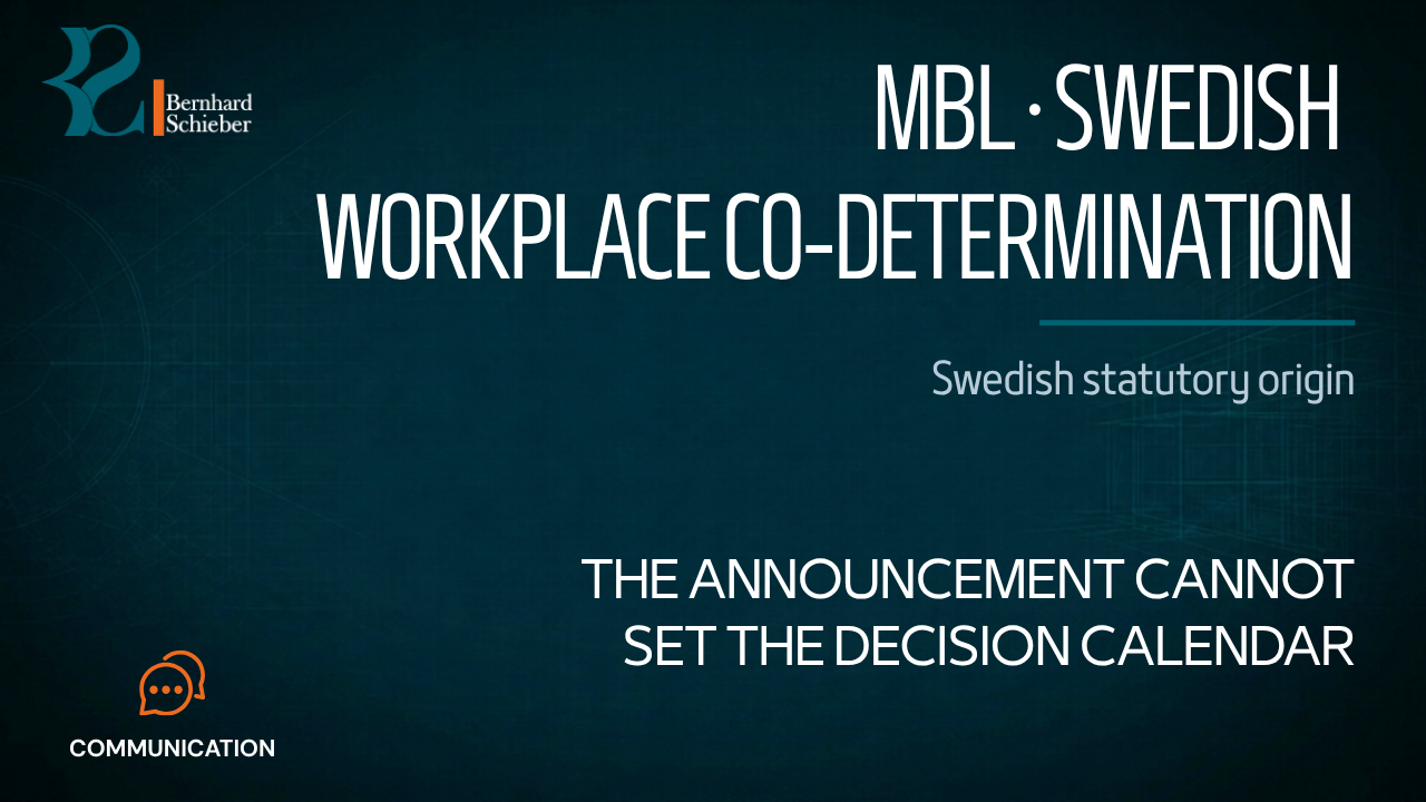 MBL — The announcement cannot set the decision calendar. Executive Insight Brief 268 by Bernhard Schieber.