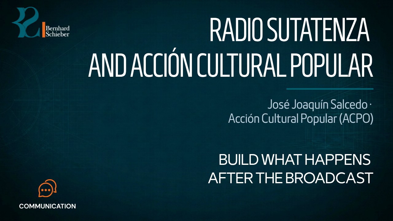 Radio Sutatenza and Acción Cultural Popular — Build what happens after the broadcast. Executive Insight Brief 402 by Bernhard Schieber.