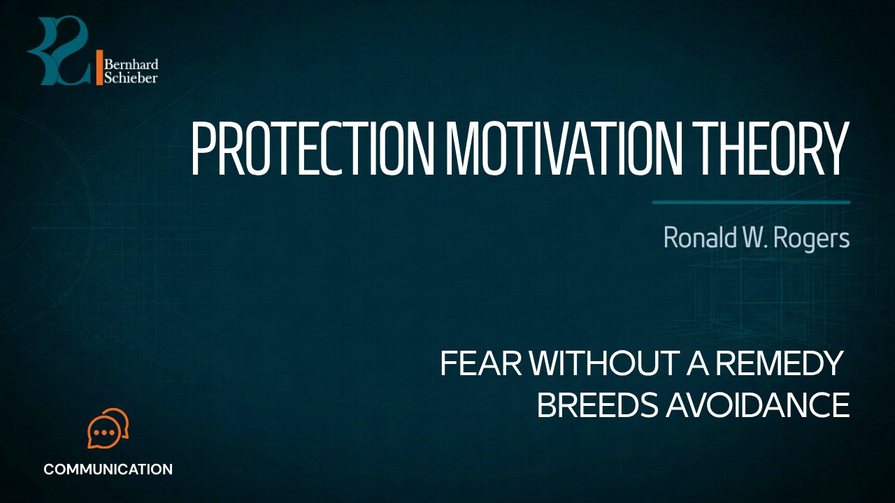 Protection Motivation Theory — Fear without a remedy breeds avoidance. Executive Insight Brief 436 by Bernhard Schieber.